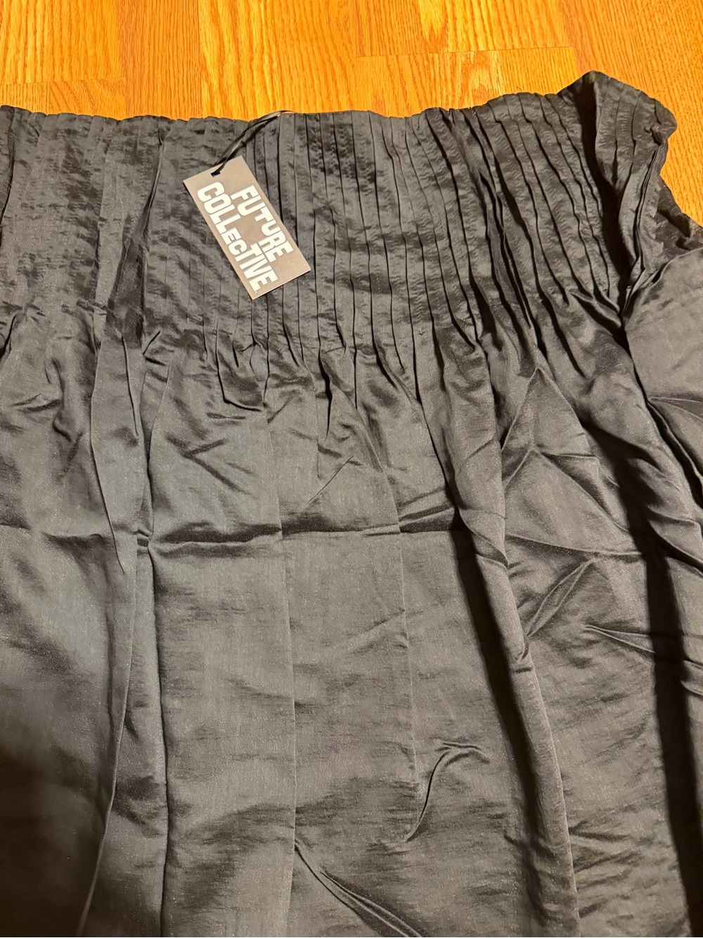 Women's Drop Waist Pleated Sheer Midi Skirt - Future Collective - Picture 3 of 4